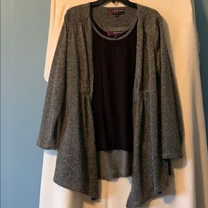 Jacket and top set peck and peck